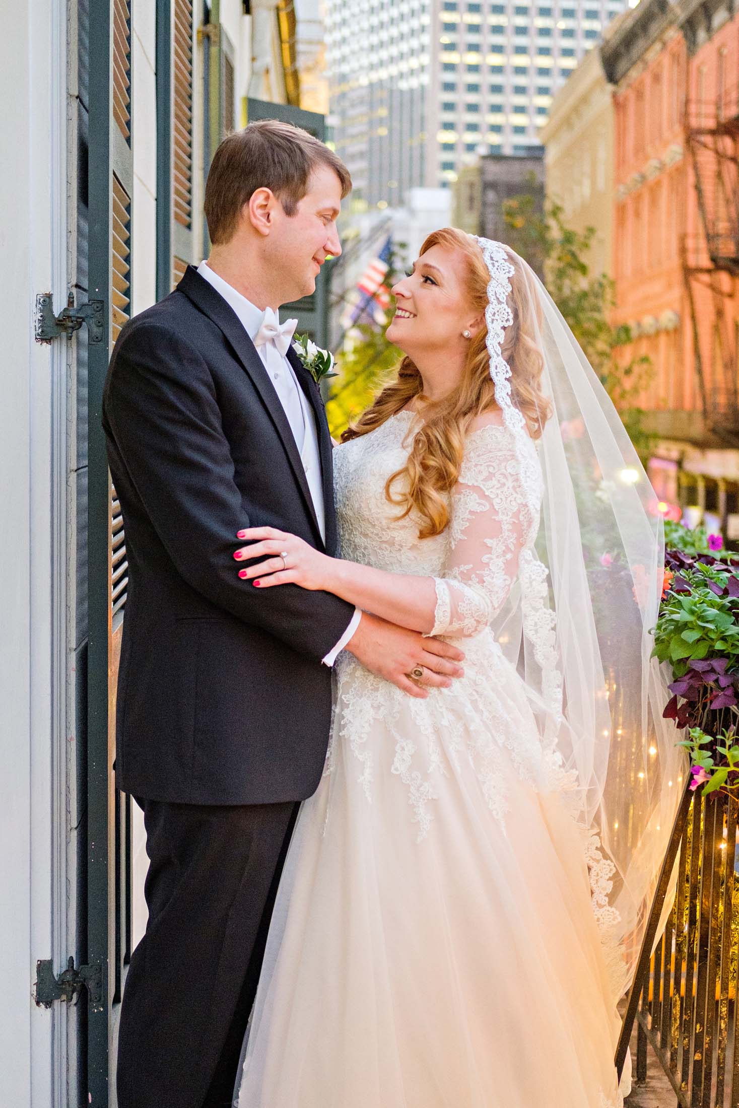 New Orleans Hotel Monteleone First Look Wedding | Jonathan + Melissa