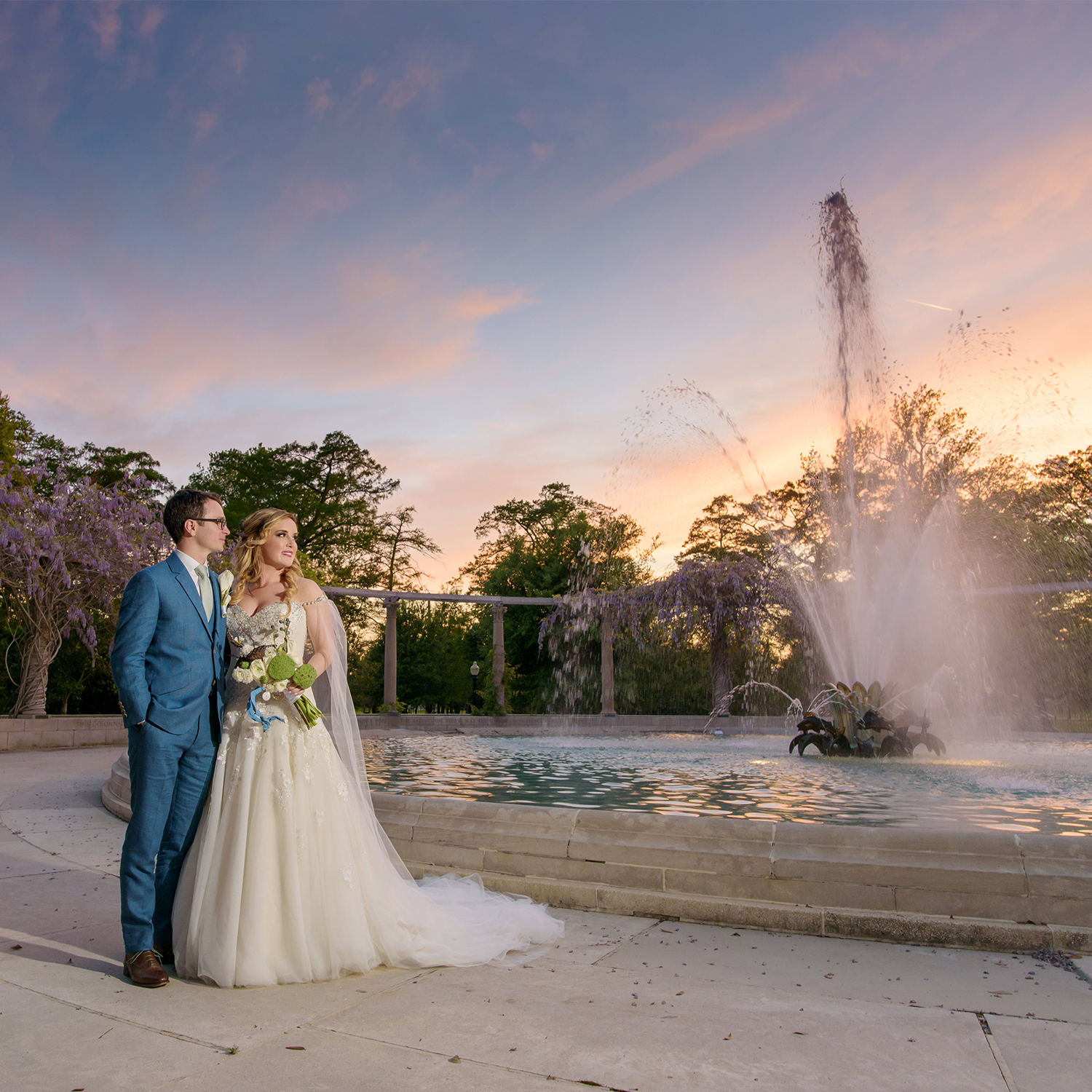 Popps Fountain Arbor Room City Park Wedding Photographs | Amy & Lowry